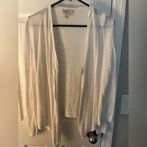 Loft White Cardigan Size S
